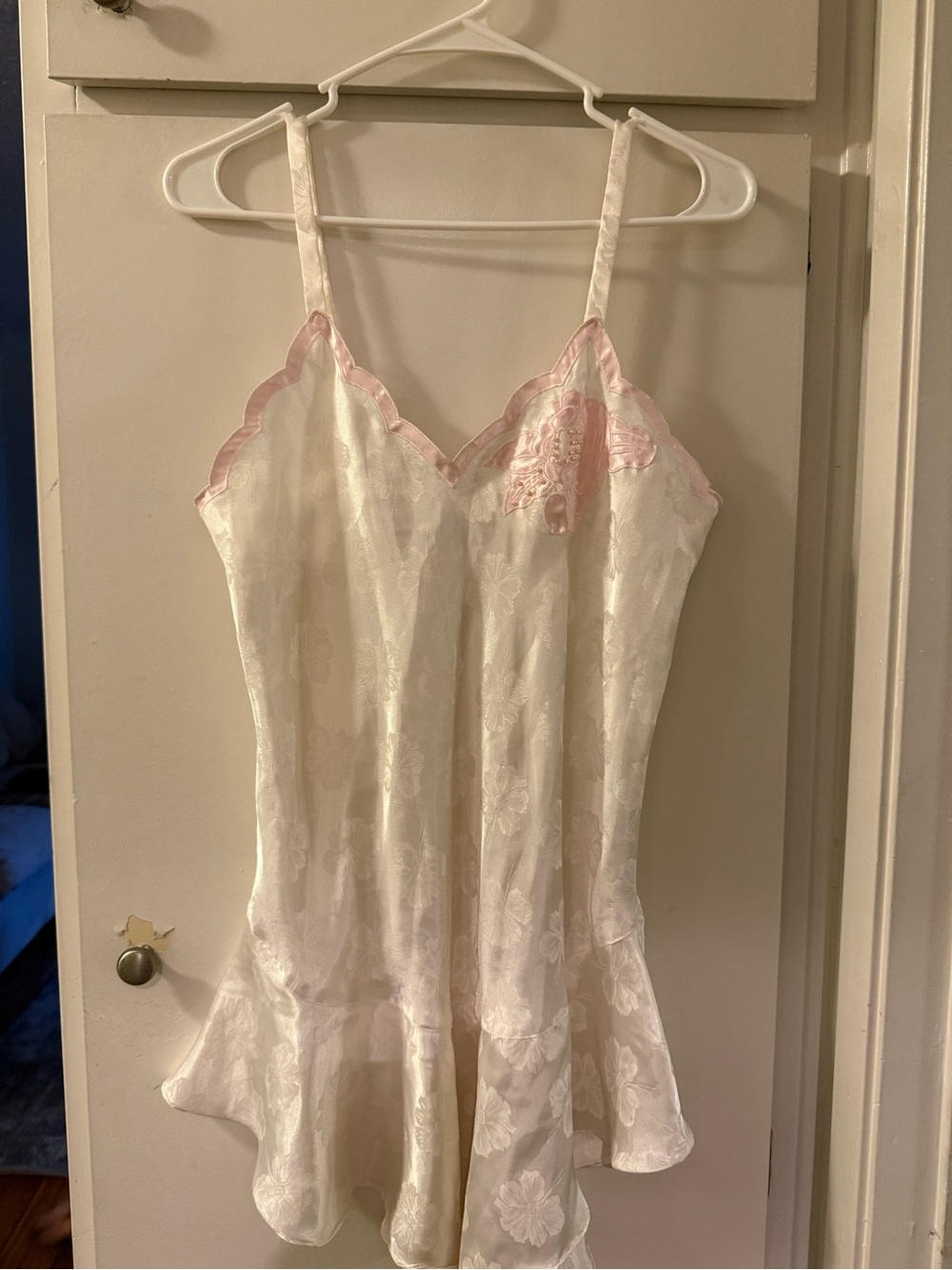 Romantic stunning vintage lingerie pearl and dainty pink